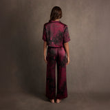 Lunya Pajamas Lunya x Rosandich Washable Silk High Rise Pant Set - #Rouge Reverie
